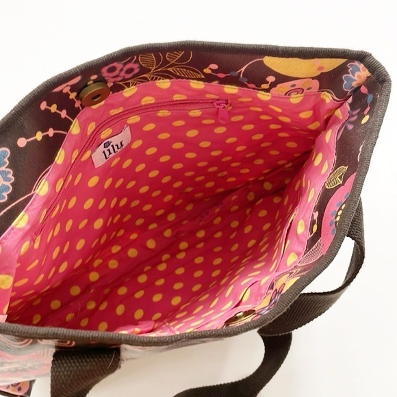 Lilu floral print tote bag - Picture 3 of 4